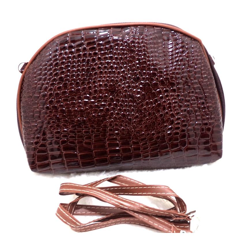 Socialite Tas Selempang Mini Wanita - Sling Bag Crocodile Pattern - Clucth Cewek Murah