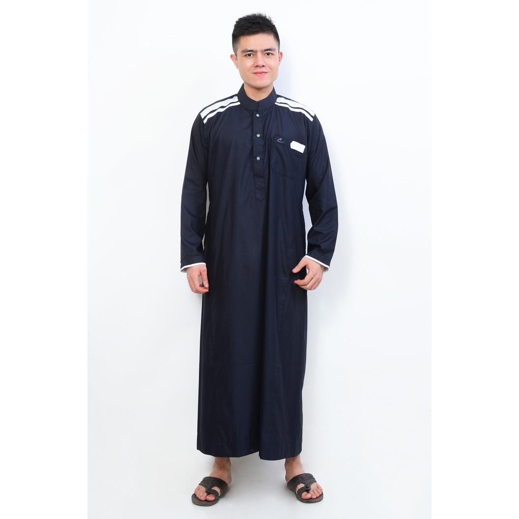  Jubah Cordova Hitam Pakaian Muslim Gamis Pria Al-Isra Muslim