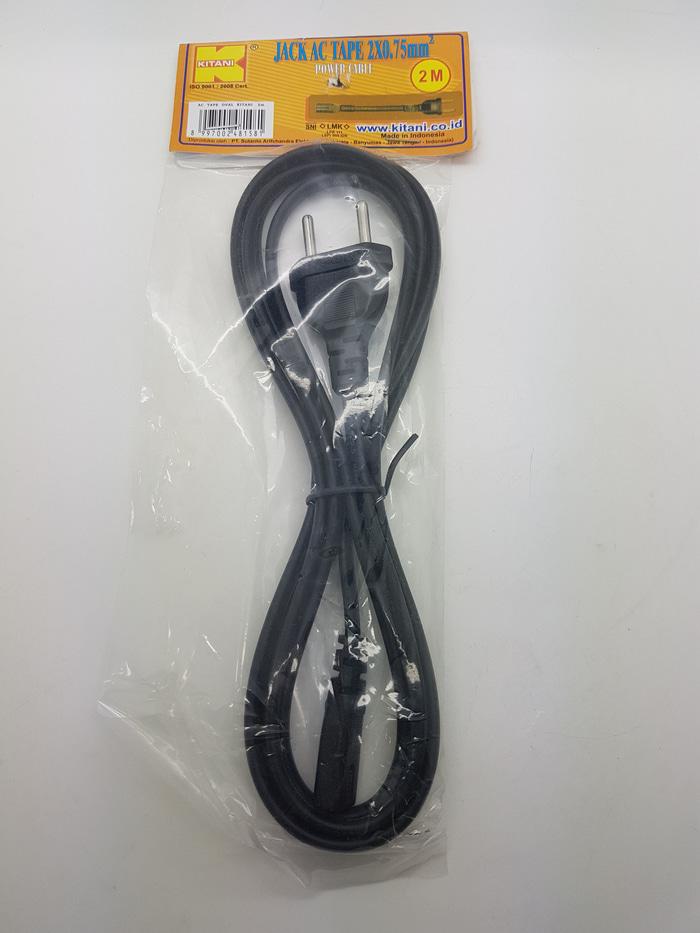 KABEL AC CORD 2 meter KITANI / KABEL POWER PS - RADIO TAPE COMPO DLL