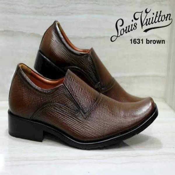 SEPATU LV PANTOFEL KULIT ASLI LOUIS VUITTON BROWN