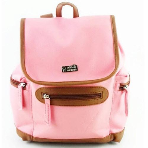 Tas Ransel Wanita Janet Pink Muda Rumah Warna