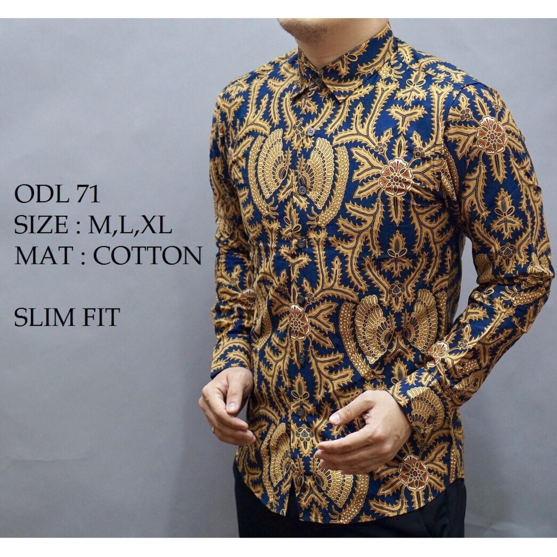 Kelebihan Kemeja Formal Pria Slimfit Zl 02 Motif Batik Terkini Baju Kemeja Batik Slimfit Pria Premium Motif Modern
