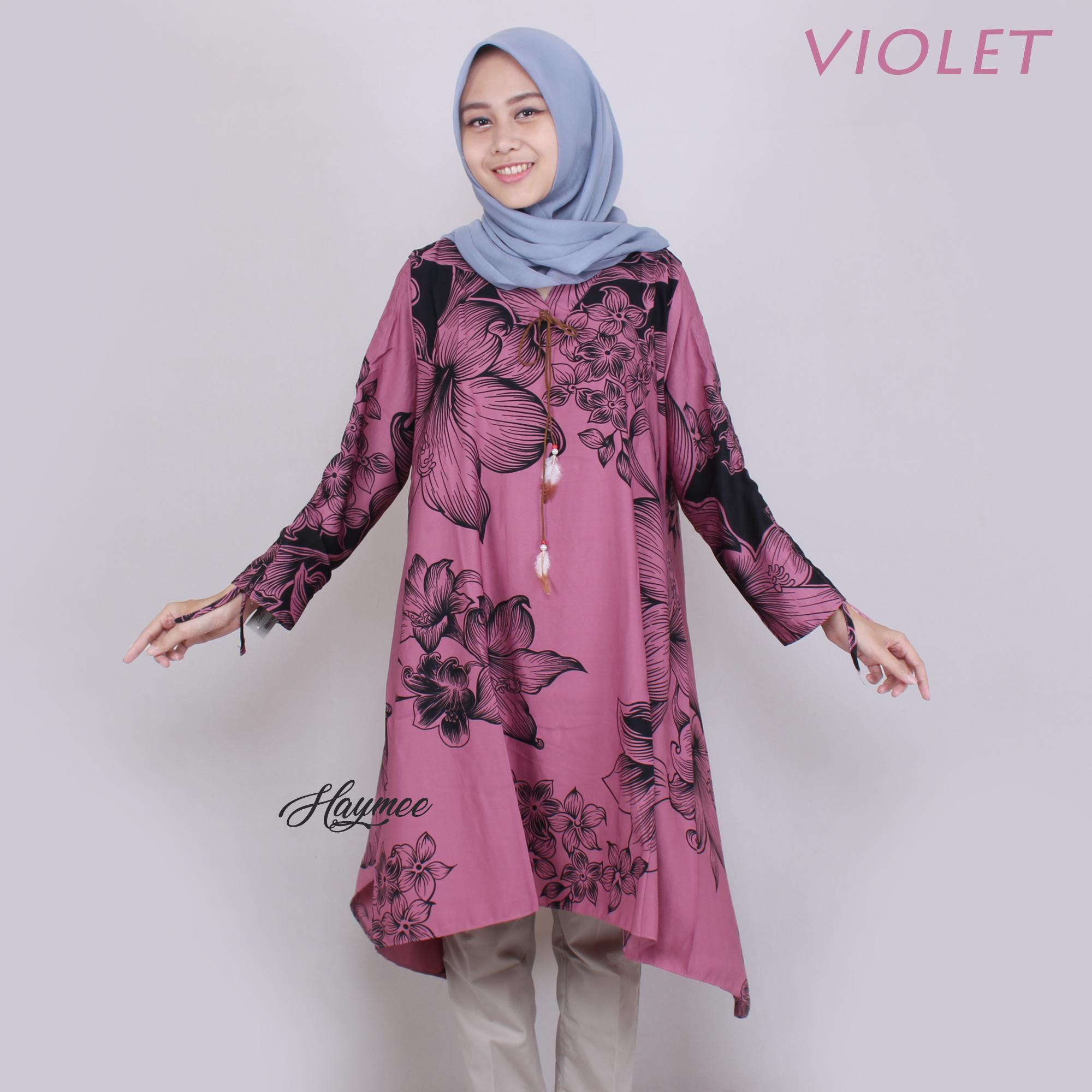 fitur haymeestore flowers tunik wanita blouse tunik flower fitur haymeestore flowers tunik wanita blouse tunik flower