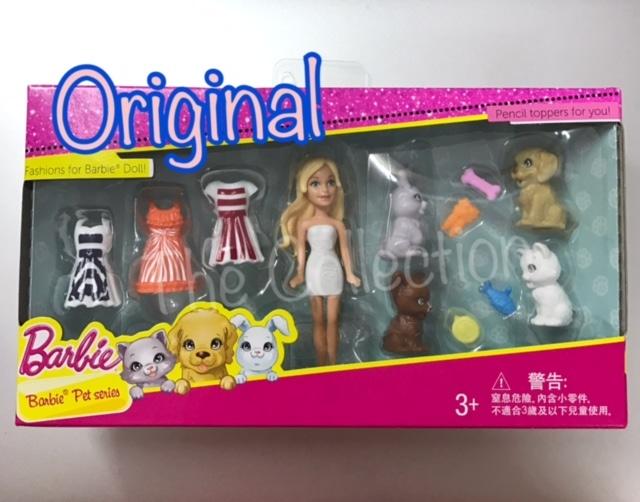 Ank0019 Set 3 Baju Barbie Mini Original Mattel Mainan Anak Gift Girl - D7Xruq