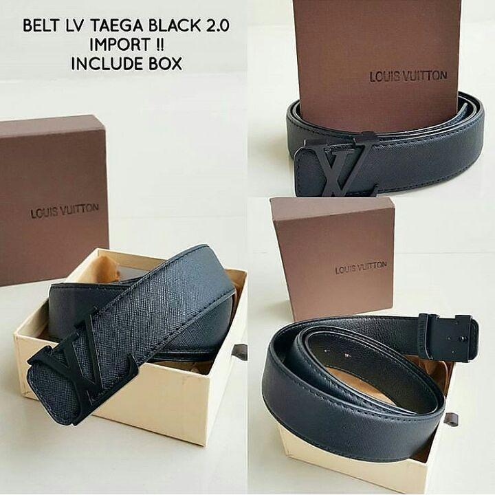ikat pinggang LV Taega Black 2.0 Import II Logo Black