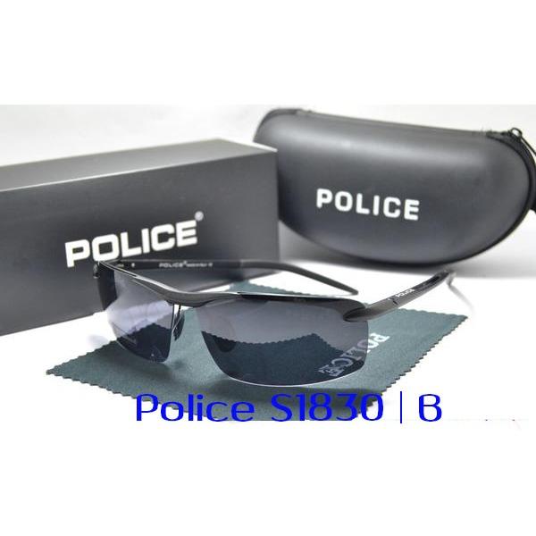 FRAME KACAMATA GAYA POLARIZED POLAROID POLICE S1830 UNISEX SUNGLASS