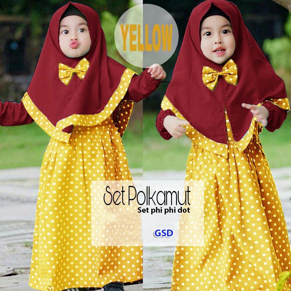 Wow keren - Baju muslim anak / maxi anak / gamis anak / muslim anak / dress anak muslim / phipi dot