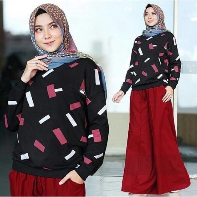 Damai fashion - baju hijab setelan wanita Shangrila - (tanpa hijab) konveksi tanah abang