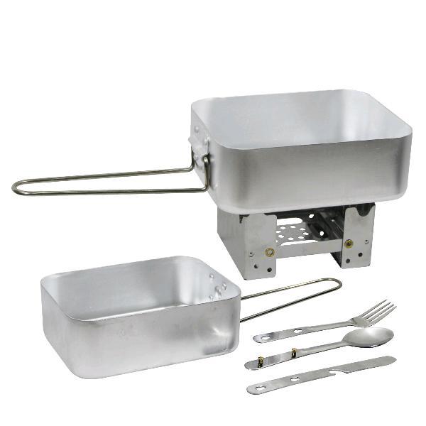 Nesting TNI Cooking Set Terbaru Alat Masak Camping Ada Tempat Parafin