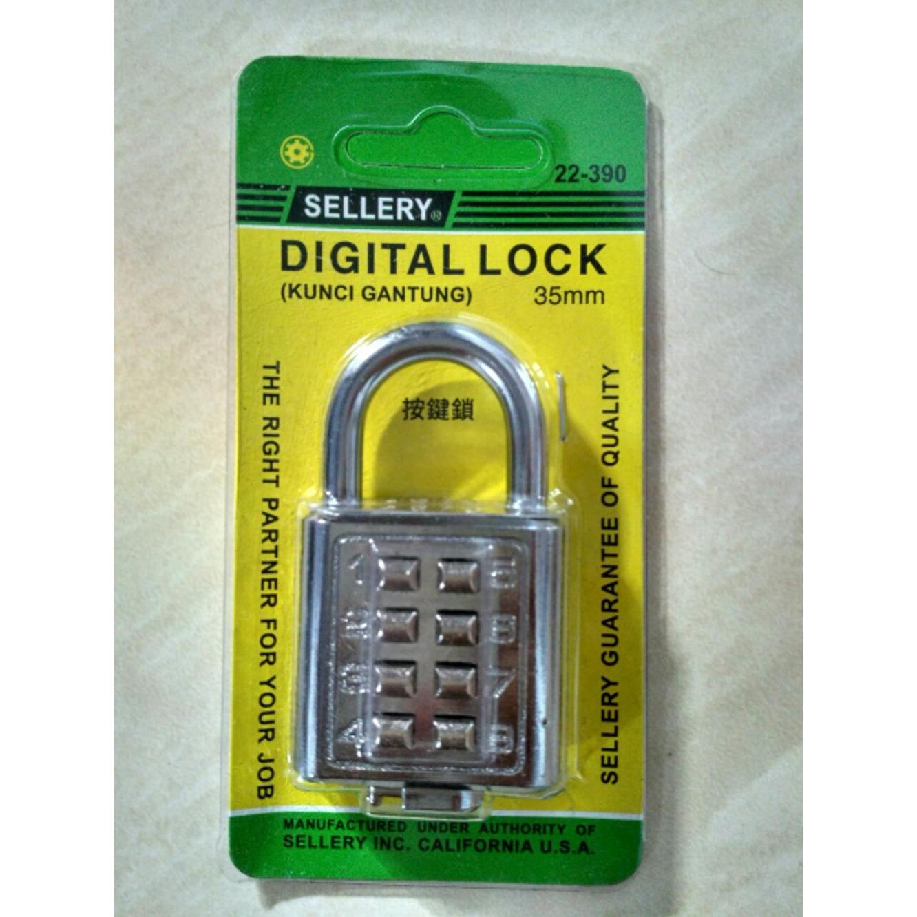Gembok Angka Kunci Gantung Digital SELLERY 40 mm