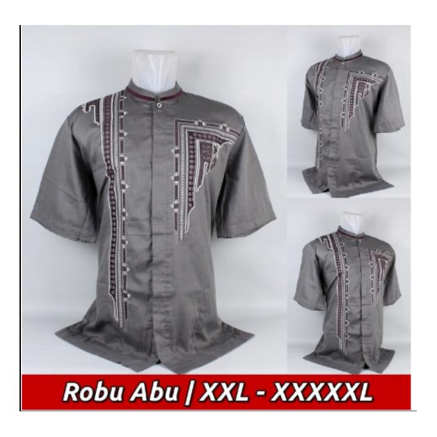 Baju Koko Jumbo Pria Dewasa, Big Size Me.04 Lengan Pendek Ukuran Besar