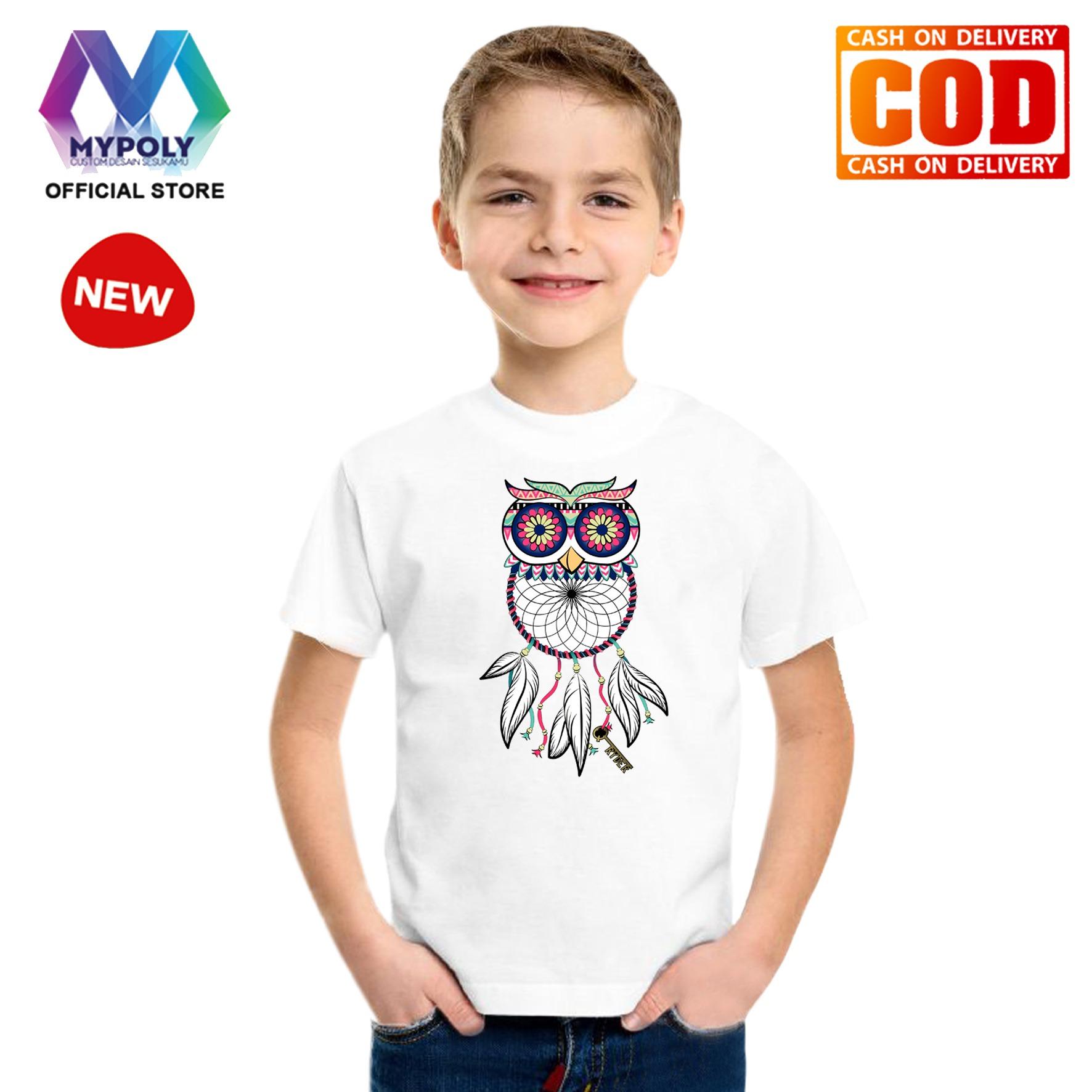 Kaos Premium Mypoly Anak Pria laki-laki AP / Baju Couple Family Keluarga / Tshirt distro / Fashion atasan / Kaos Anime / Kaos Animasi / Kaos Super Hero / Kaos Kartun / Kaos Cartoon / Kaos Lucu / Kaos Gambar Karakter / Kaos Anak Owl Catcher
