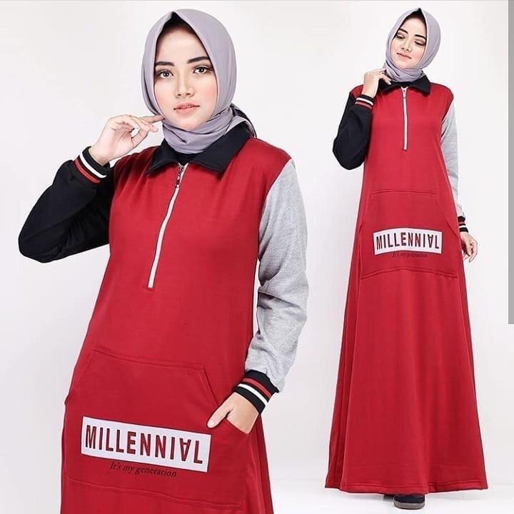 Features Terlaris Gamis Murah Gween Dress Baju Muslim Modern Dan