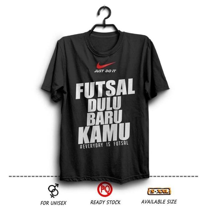 Kaos Nike Futsal Dulu Baru Kamu ( Distro Terbaru Sport ) Hitam Wfcloth