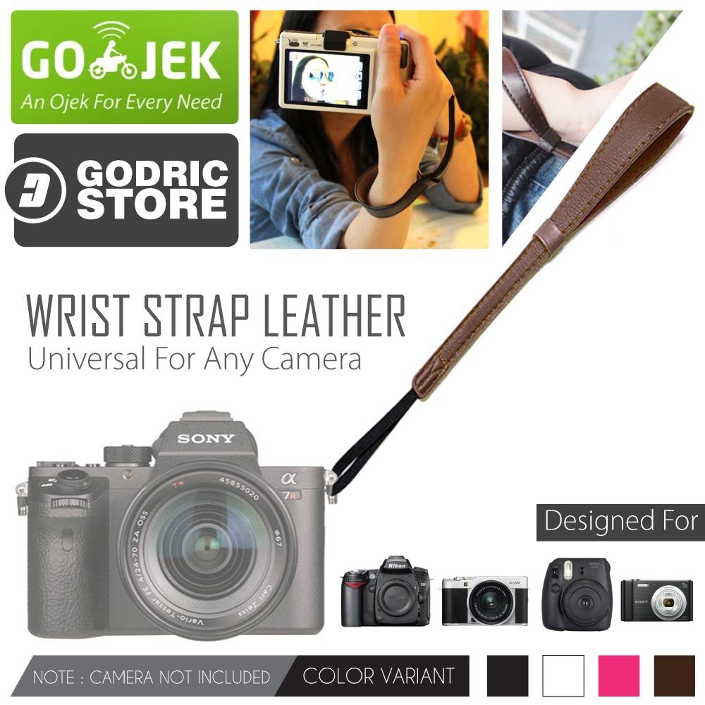 Godric Leather Wrist Strap Kamera Universal DSLR Mirrorless Fujifilm Sony Canon Leica Etc - Coklat