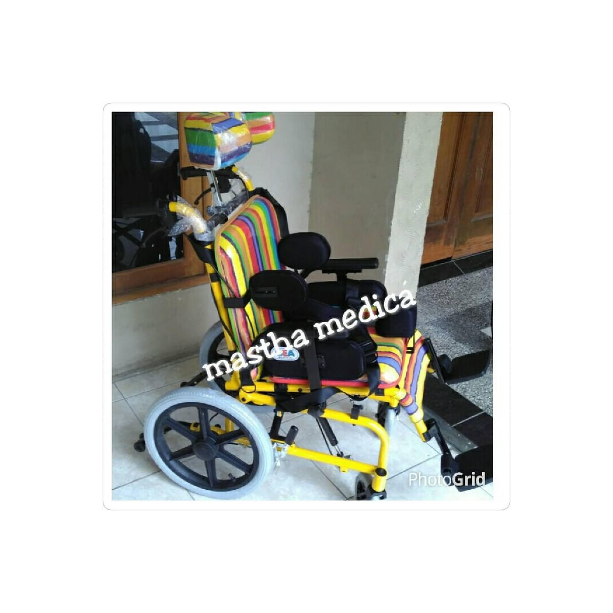 Kursi roda CP Pelangi / Cerebral palsy Full Color/Cacat Otak Gea Murah