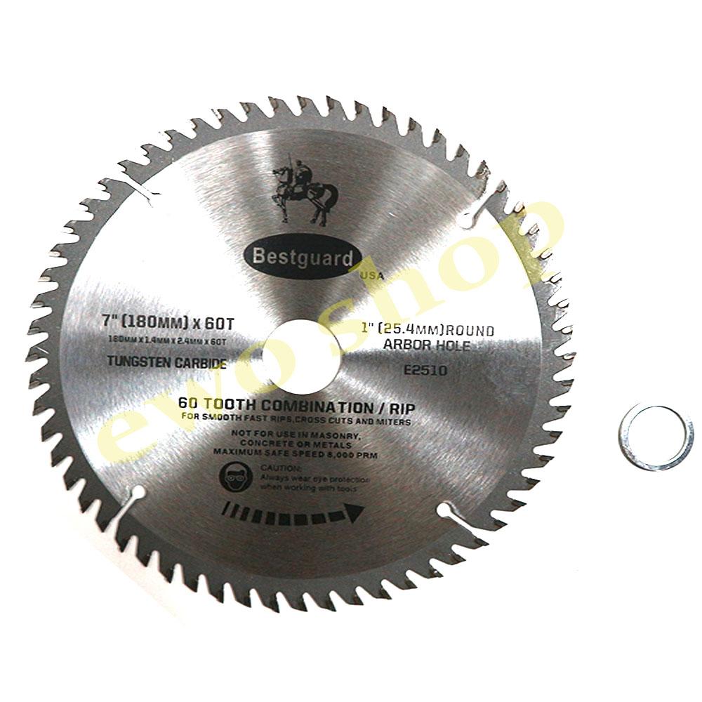 bestguard Mata Gergaji Potong Kayu Mesin Circular Saw Blade TCT 7''X 60T