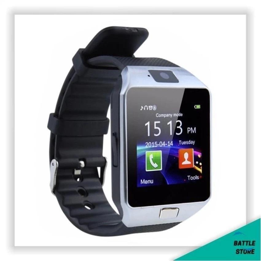 Smartwatch With Camera And Video / Jam Tangan Hp / Jam Ber Kamera / Jam Bisa Telp (Silver)