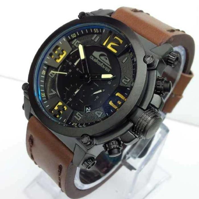 Jam Tangan Quicksilver Tali Kulit ( Alexandre-Casio-Seiko-Ferrari ) - Xfswtl
