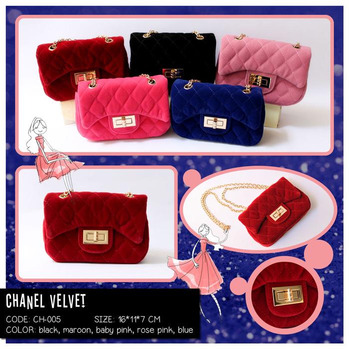 Chanel Velvet - Tas Mini Anak dan Dewasa