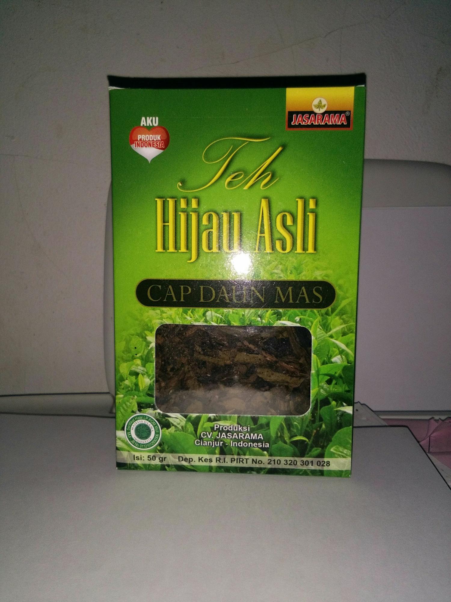 Teh hijau asli cap daun mas