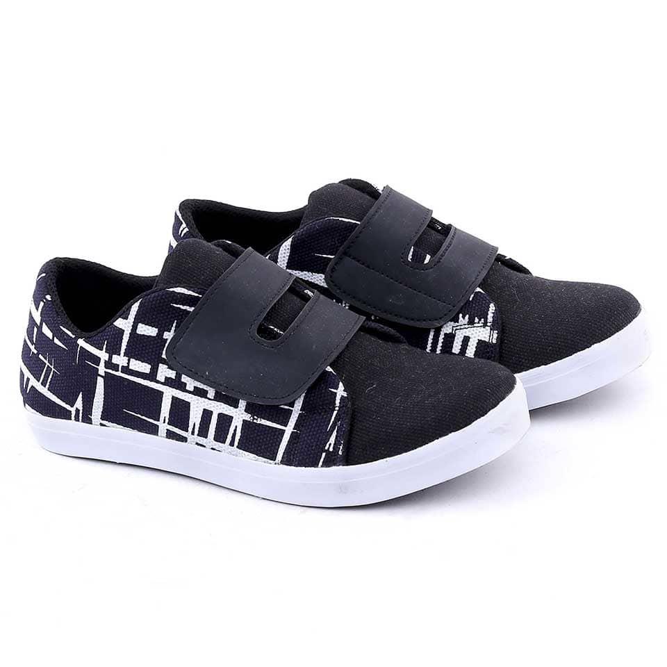 Ukuran 26-35 Sepatu Casual Anak Laki-Laki Cowok Warna Hitam GRC GC GNW 9078