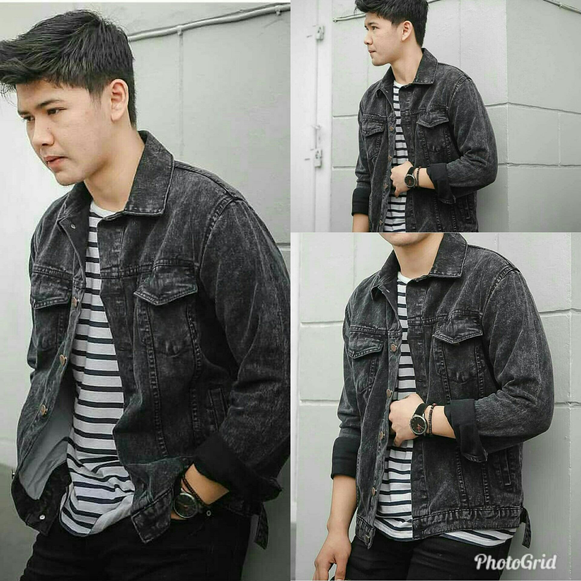 WEAR Jaket Denim Sandwash Black