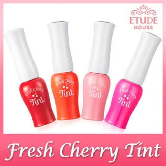 FRESH CHERRY LIP TINT LIP LINER LIP GLOSS LIPSTICK LIPSTIK CAIR PERONA PEMERAH BIBIR ORIGINAL ETUDE HOUSE - PK002