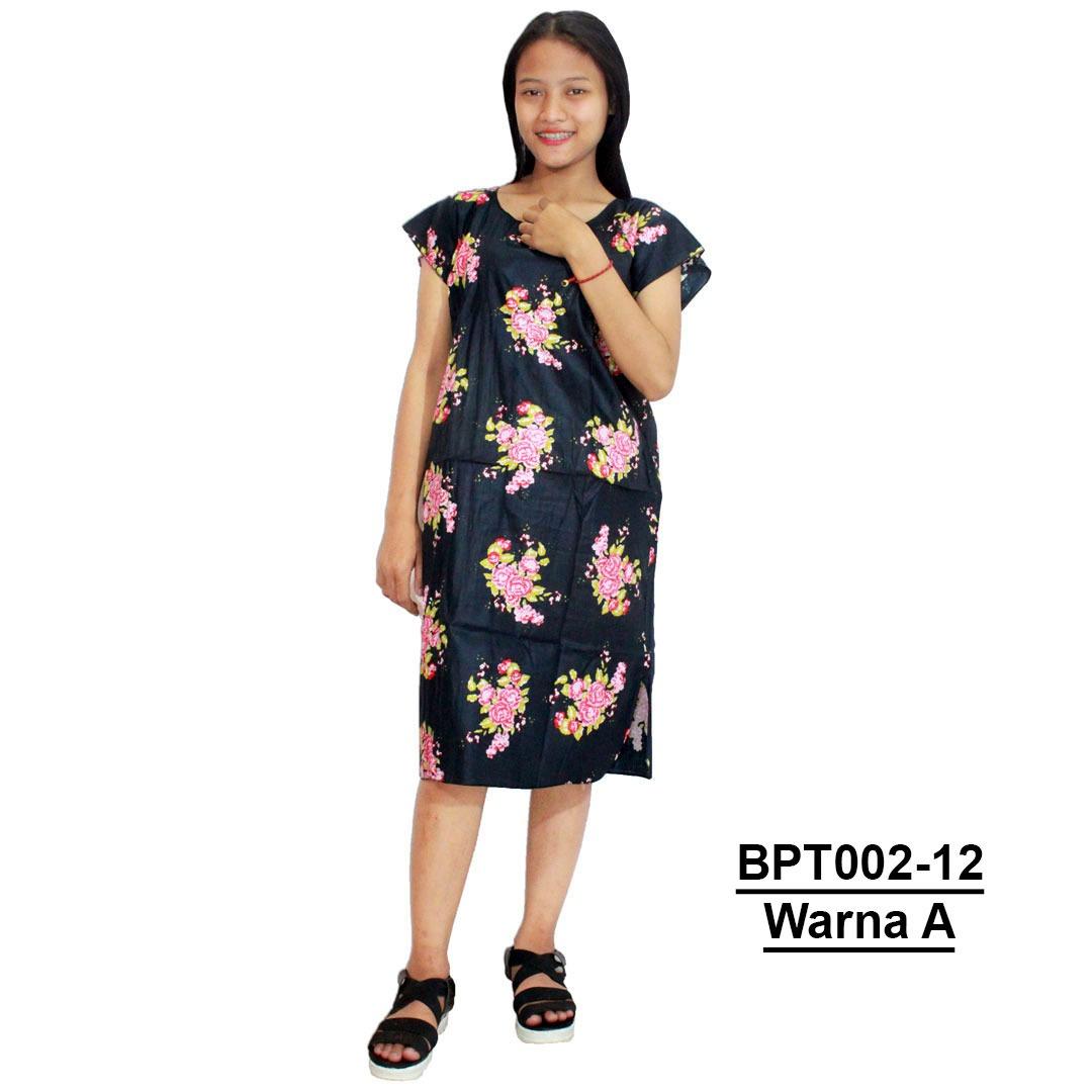 Midi, Daster Midi, Dress Santai, Baju Tidur, Piyama, Atasan Batik (BPT002-12)