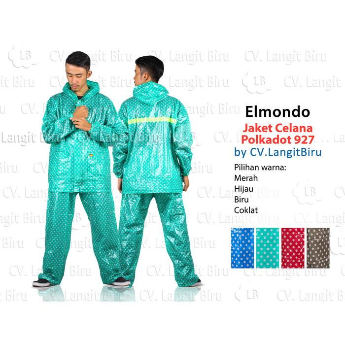 Langitbiru Jas Hujan Jaket Celana Elmondo 927 Polkadot . Mantel Supplier Unisex