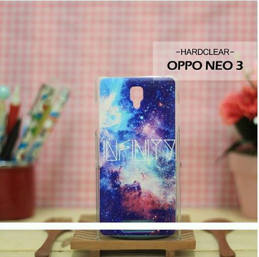 Casing HP Custom Hardclear Oppo Neo 3 Galaxy & Stars