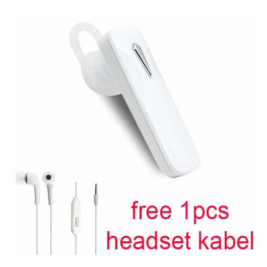 Handsfree Bluetooth + Hedset Kabel For Oppo R7 s / R7 Lite - Putih