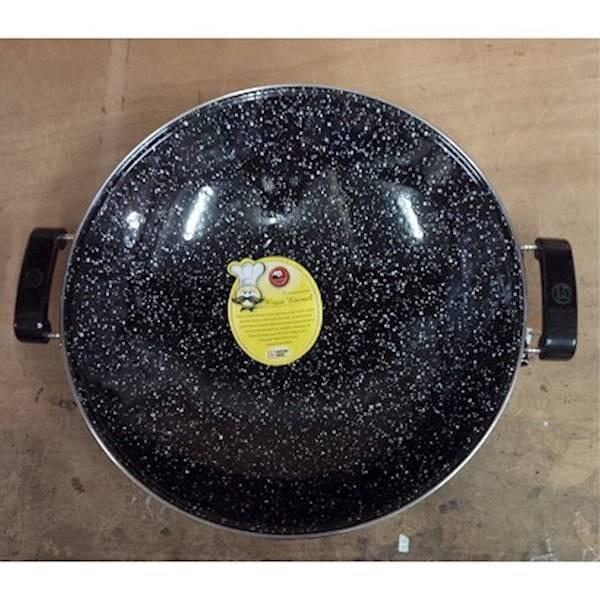 Teflon Wajan Enamel Marble Royal Wok Maspion 40Cm Penggorengan - Ck8Stc