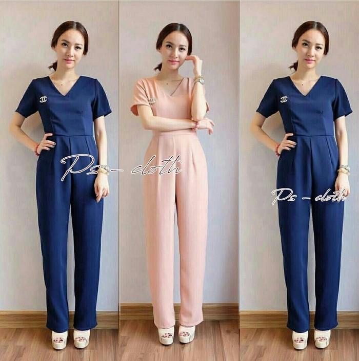 Celana Jumpsuit Canel Simply Fashion Chic Girl Ootd