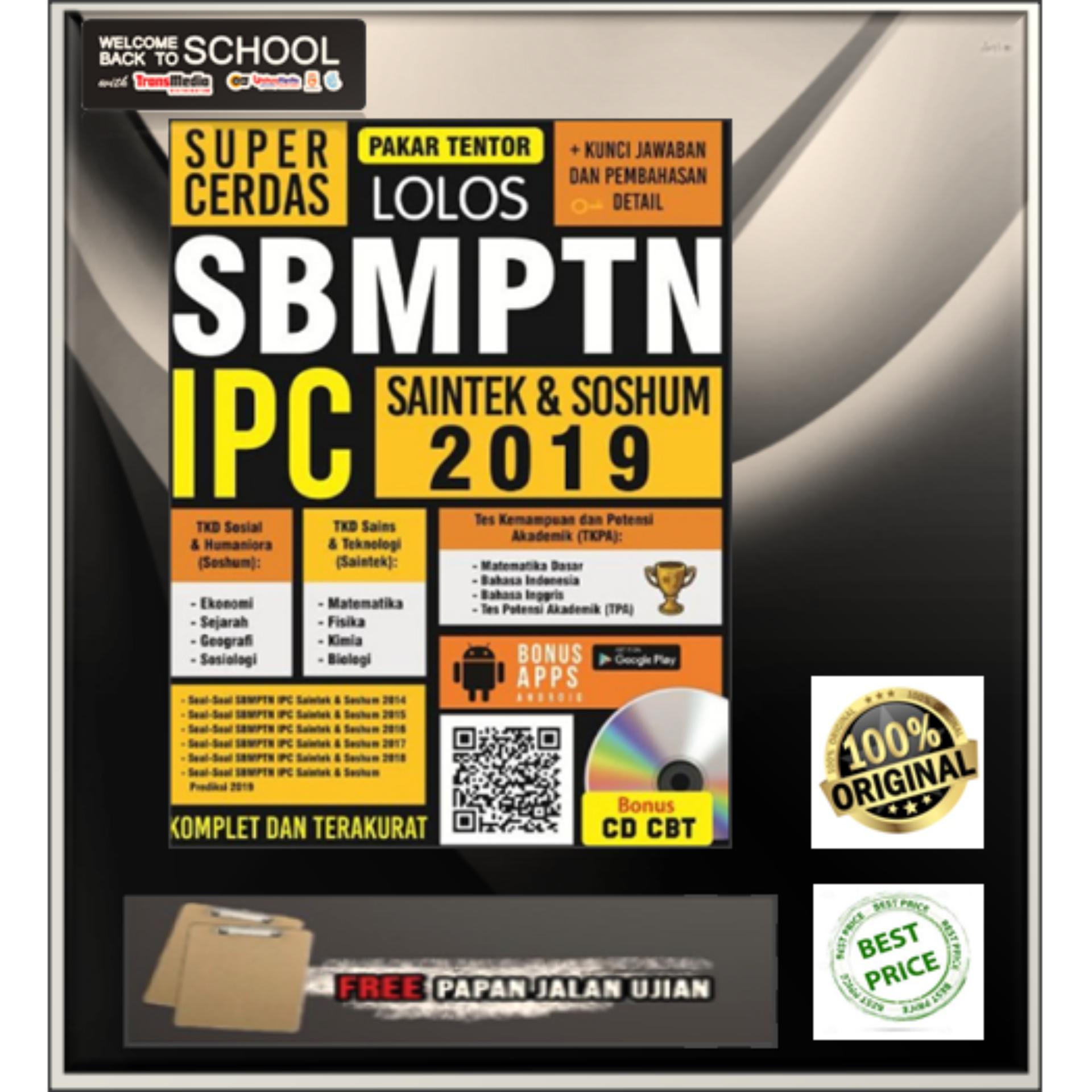 SUPER CERDAS LOLOS SBMPTN IPC SAINTEK & SOSHUM 2019 BONUS CD CBT