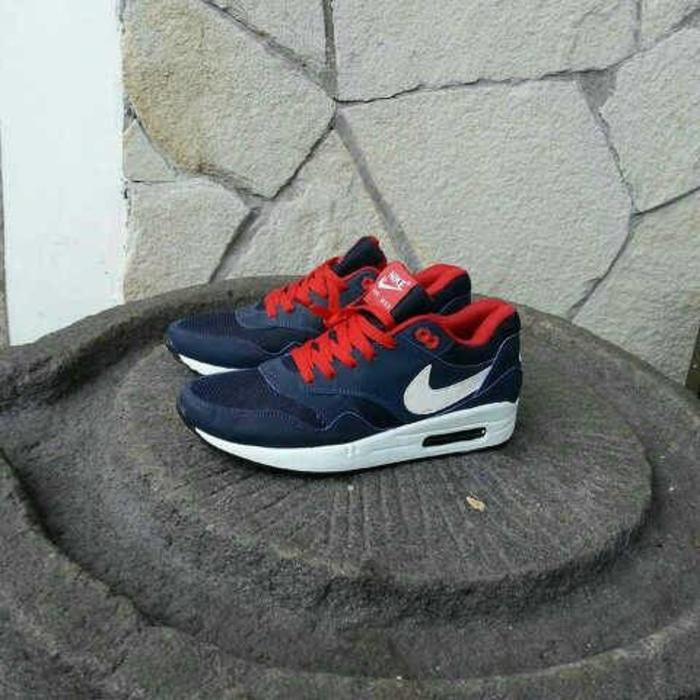 Sepatu Nike Airmax One 1 Pria Untuk Cowo Biru Navy Merah
