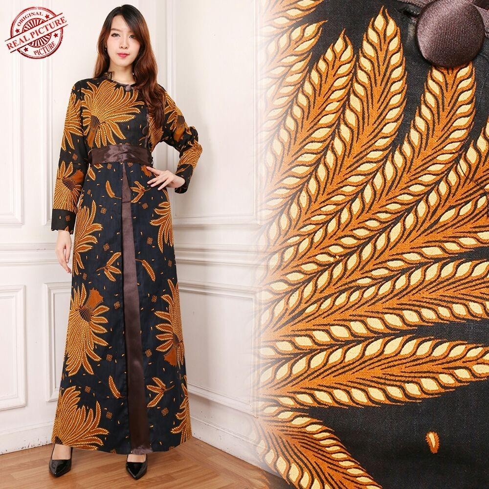 Miracle Gamis Maxi Dress Sany Longdress Terusan Batik Wanita