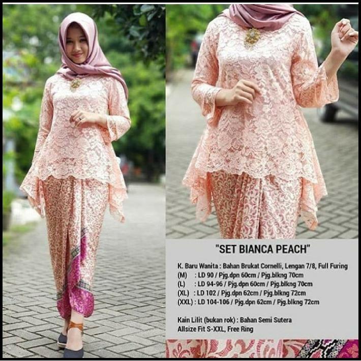 SB Collection Stelan Kebaya Felicia Blouse Dan Rok Lilit Maxi Jumbo Batik Wanita