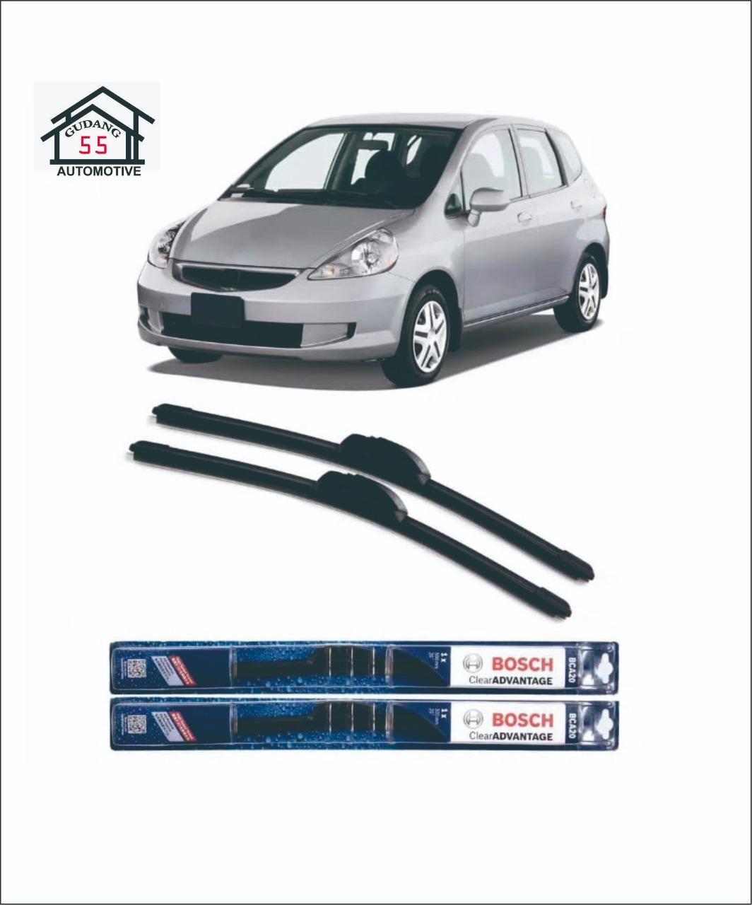 Features Wiper Mobil Frameless Sepasang 2pcs Bosch Clear Advantage