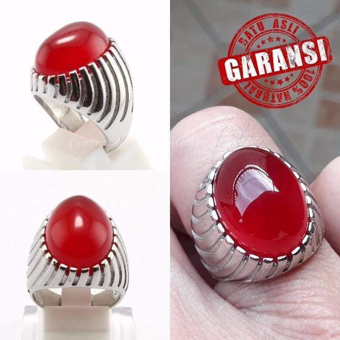 Diskon Promo Perhiasan Aksesoris BATU CINCIN NATURAL RED BARON PACITAN GARANSI BATU AKIK ORIGINAL Murah
