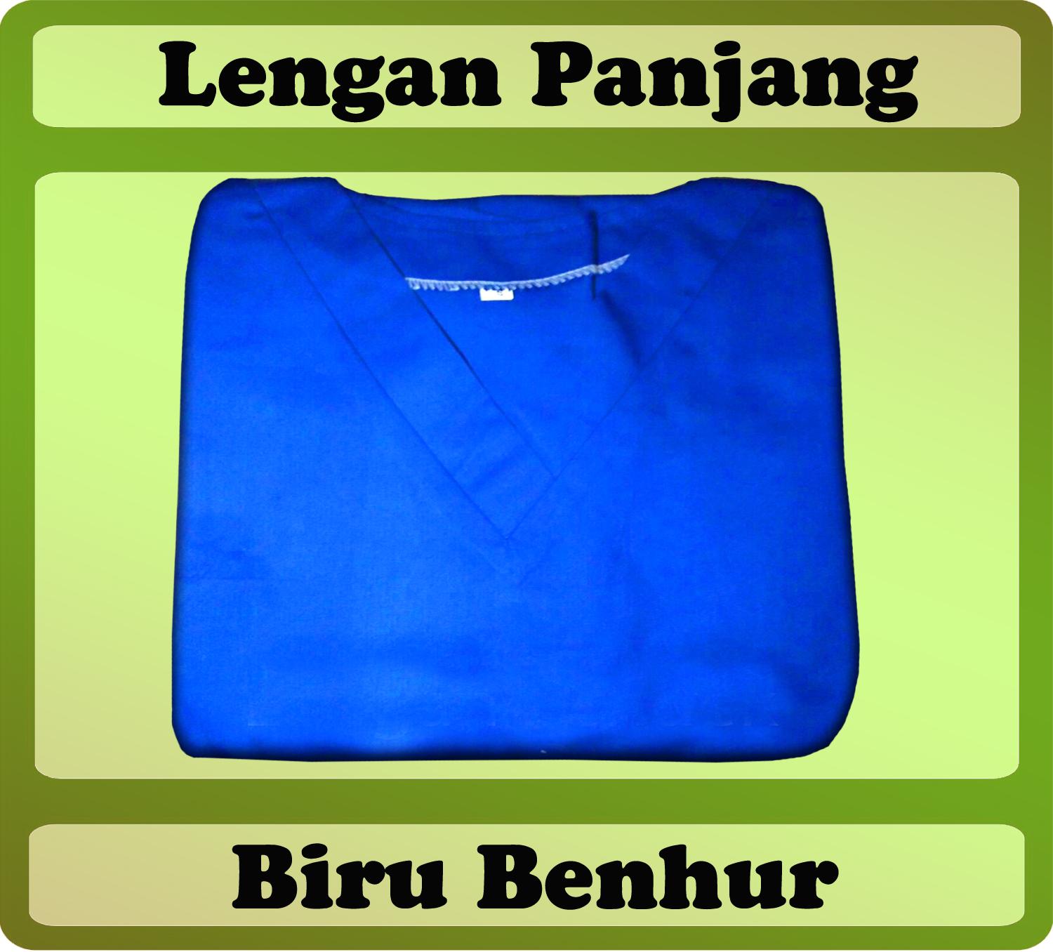 Warna Biru Benhur, Baju Oka, Baju Jaga, Baju Dokter Lengan Panjang