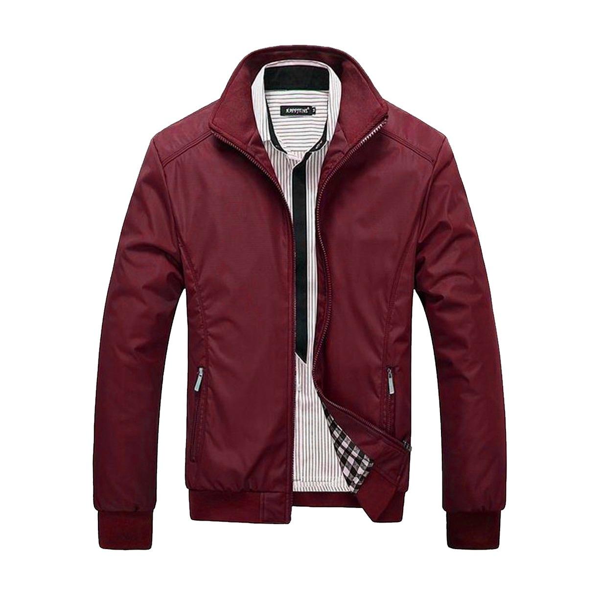 Jaket Virendra Marun Polos. Waterproof Anti Air Distro Butik Soccer ID