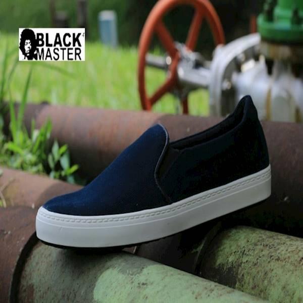 Sepatu Slip On Casual Pria Black Master Zara Original