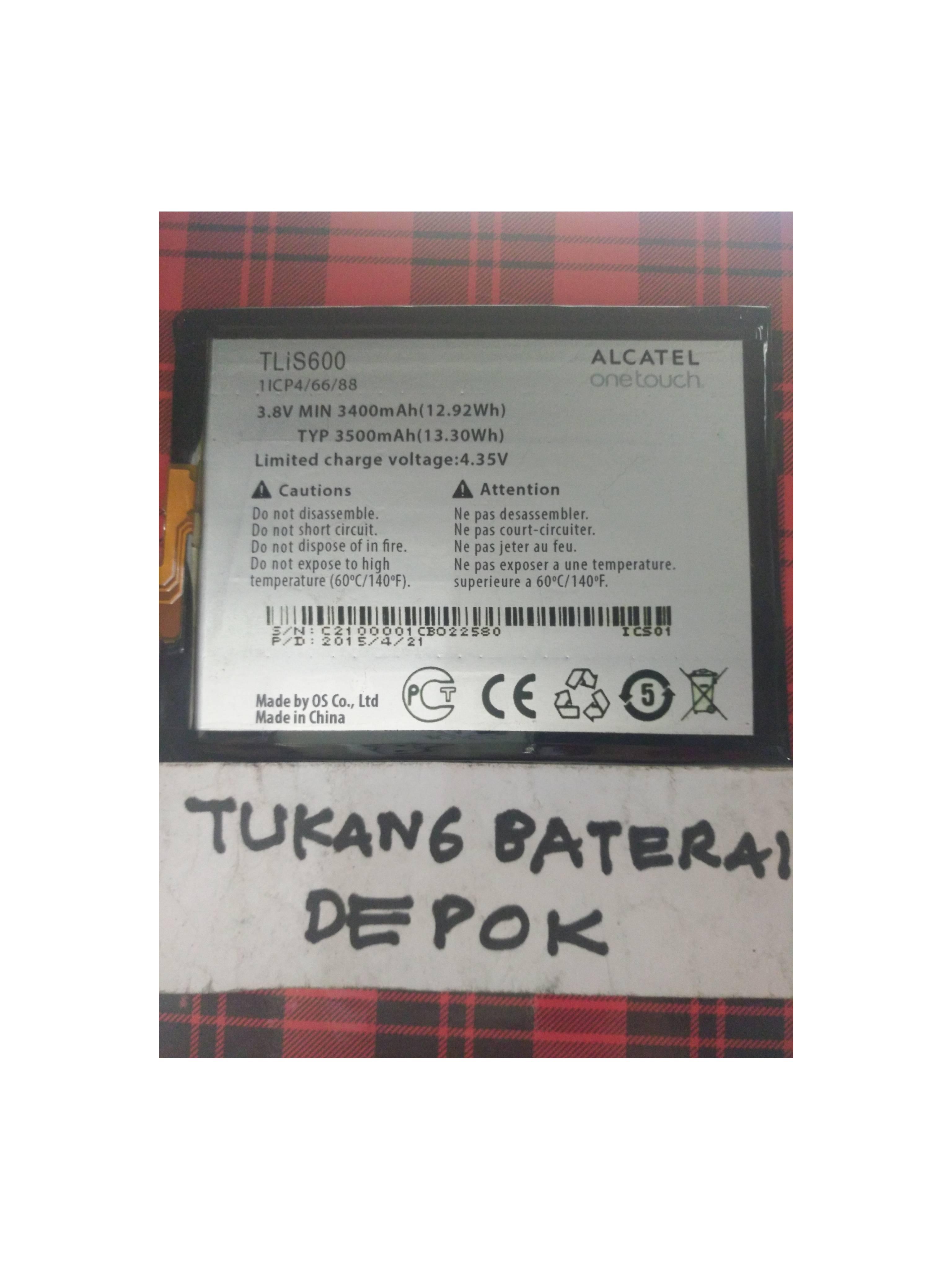 Original Baterai Alcatel OneTouch Flash Plus TLiS600 OT-7054
