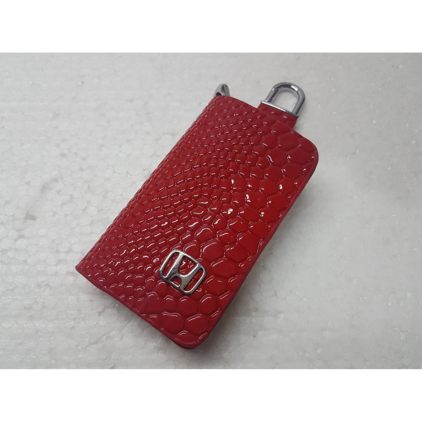 Dompet kulit kunci motif sisik ular aksesoris variasi mobil HONDA : City, Accord, Freed, Civic, Brio, CR-V, BR-V, HR-V, CR-V, CR-Z, Jazz, Odyssey, Accord, Mobilio, RS E A SE, Diesel Bensin CBU CKD All new