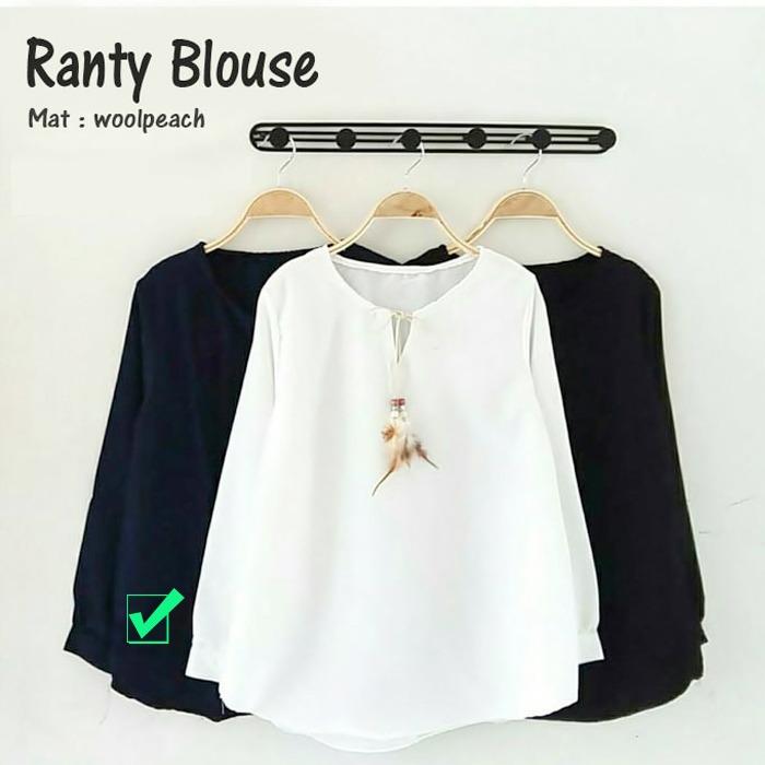 Baju Atasan Ranty Blouse Tunik Baju Muslim Blus Muslim