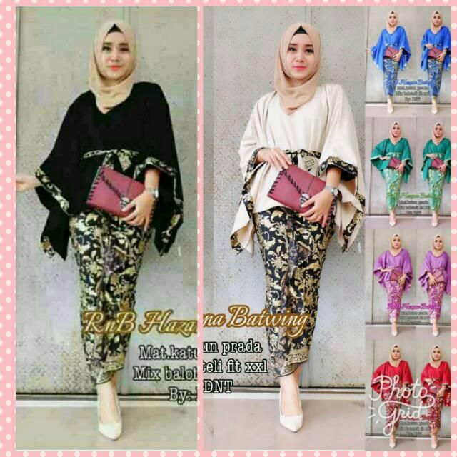 Rnb Setelan Rok N Blus Hazana Batwing
