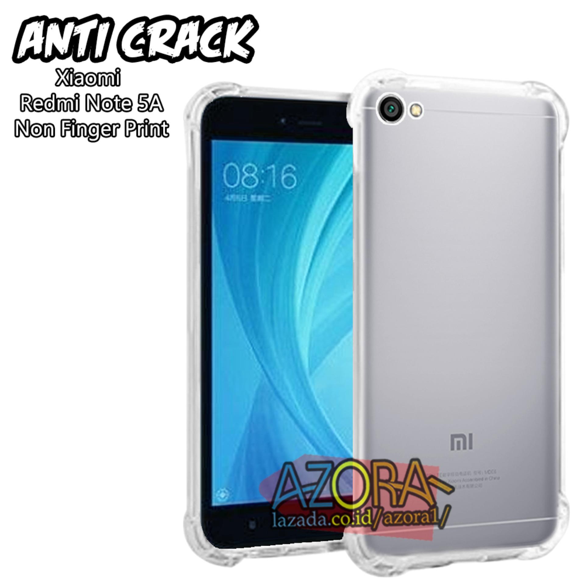 Case Anti Crack Xiaomi Redmi Note 5A Non Finger Print ( 5,5 Inch ) Ultra Thin Anti Shock Jelly Silikon Shockproof Softcase Azora - Bening XC1