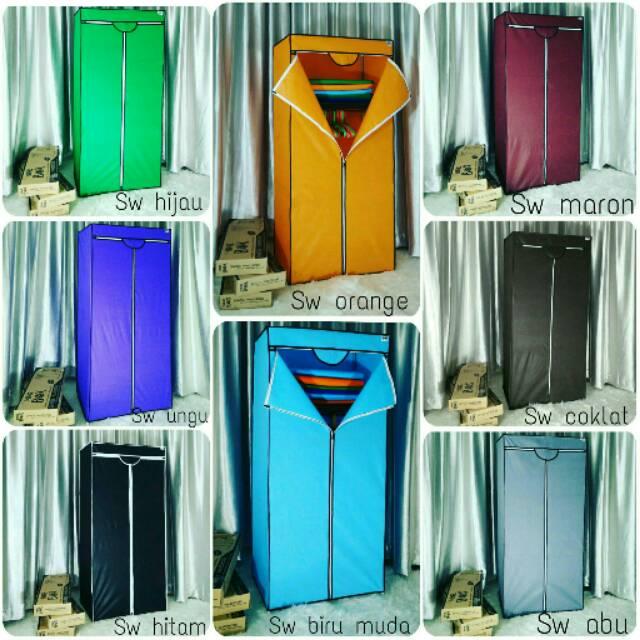 Lemari baju single, rak baju single, single wardrobe, NINE BOX Lemari rak pakaian single type SW