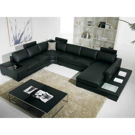 sofa minimalis black